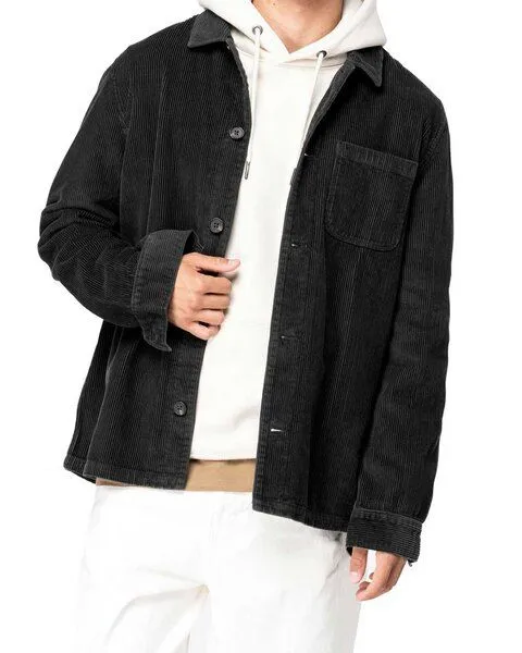 YTWOO YTWOO Umweltfreundliche Jacke aus Kord - 100% Bio-Baumwolle, Schwarz, – Produktbild 4 von 4