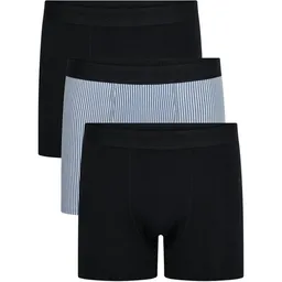 KnowledgeCotton Apparel KnowledgeCotton Apparel 3-Pack Boxershorts STRIPE Print aus Bio-Baumwolle – Produktbild 1 von 1