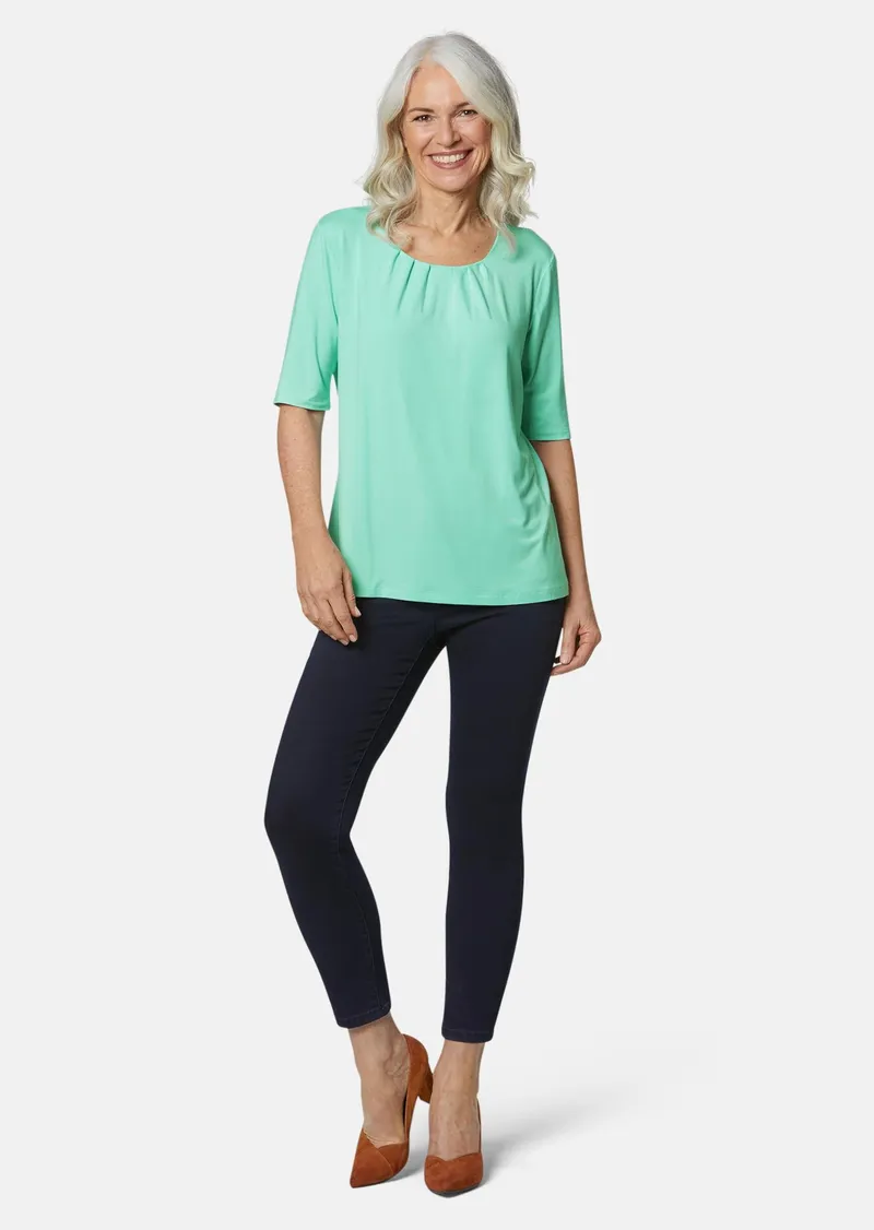 Goldner Rundhalsshirt - mint von Goldner Fashion, Türkis, – Produktbild 2 von 3