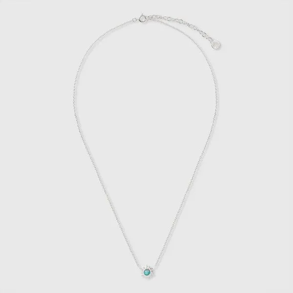 fejn jewelry fejn jewelry Kette 'precious sun' in Sonnenform, Türkis / silber, – Produktbild 1 von 3