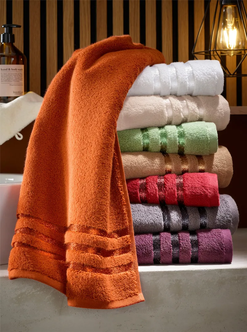 wäschepur Handtuch dunkelrot, Dunkelrot, – Produktbild 2 von 3