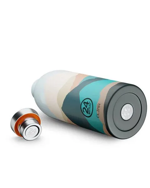 24bottles 24bottles 0,85l Thermosflasche Edelstahl "Clima" - verschiedene Designs, Grey, – Produktbild 8 von 8
