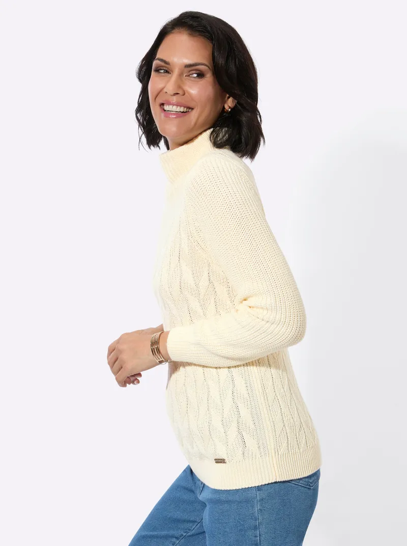 Witt Langarm-Pullover champagner, Champagner, – Produktbild 2 von 2