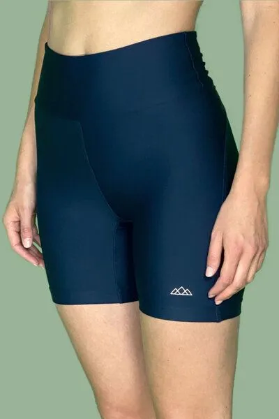 M23 M23 Yoga Radlerhose aus recyceltem Nylon/Elastan, Modell "Sue", Dunkelblau, – Produktbild 3 von 4