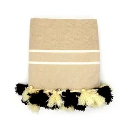 Cotonway Cotonway Hamamtuch / Strandtuch Maxi Chevron Pompon – Produktbild 1 von 1