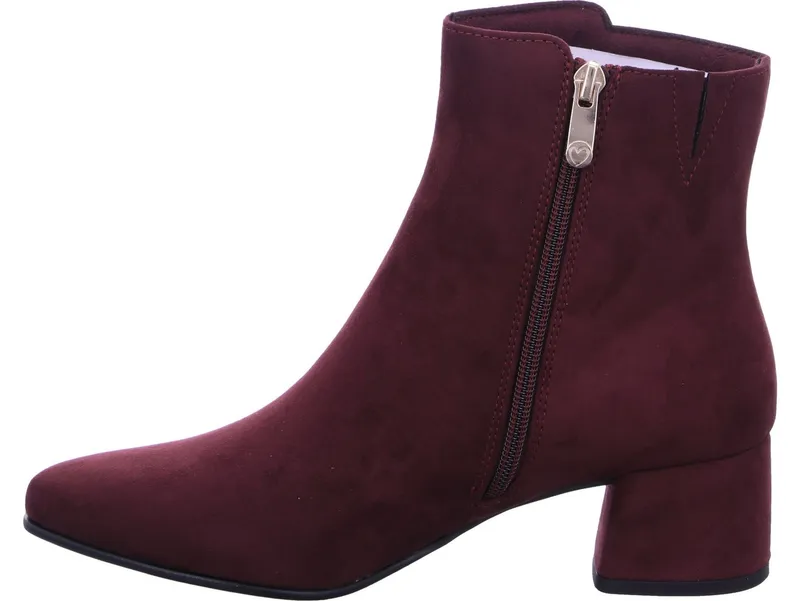 Marco Tozzi Marco Tozzi Ankleboots 100% vegan, Rot, – Produktbild 3 von 8