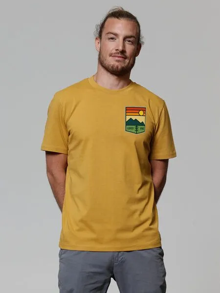 watapparel watapparel T-Shirt Unisex Good Vibe, Ochre, – Produktbild 2 von 3