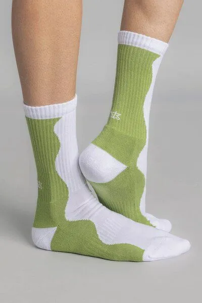 DIRTS dirts Wave Socks, Sage green, – Produktbild 1 von 4