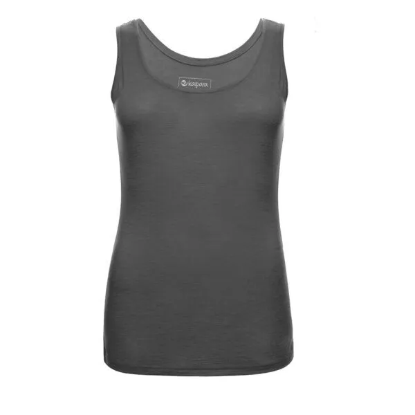 Kaipara - Merino Sportswear Kaipara - Merino Sportswear Merino ärmelloses Unterhemd Damen Slimfit 150, Anthrazit, – Produktbild 1 von 1