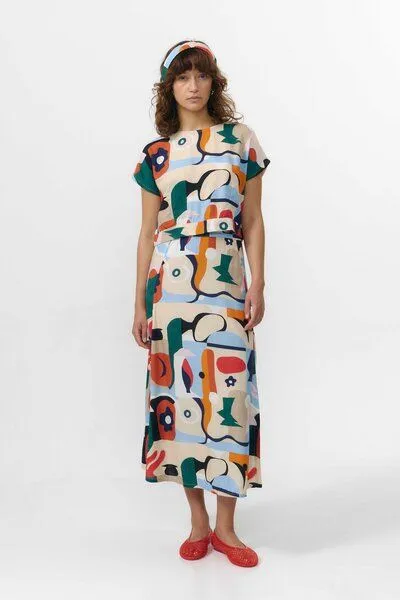 SUITE13LAB Suite13lab Damen-Midirock BORNEO im Cruise-Print, Print cruise(mehrfarbig), – Produktbild 2 von 4
