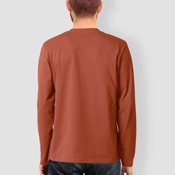 little kiwi little kiwi Herren Longsleeve, "Abschalten", Brown, – Produktbild 2 von 2