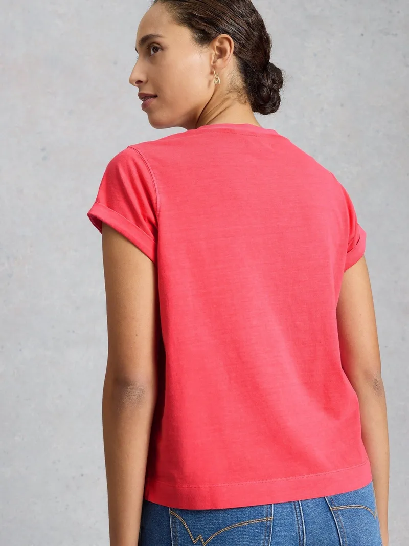 White Stuff Grafik-T-Shirt Gina - 40, Rosa print, – Produktbild 4 von 4