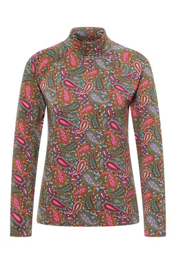 Tranquillo Jersey-Shirt Chiaraa aus  EcoVero™-Viskose - paisley / M – Produktbild 1 von 1