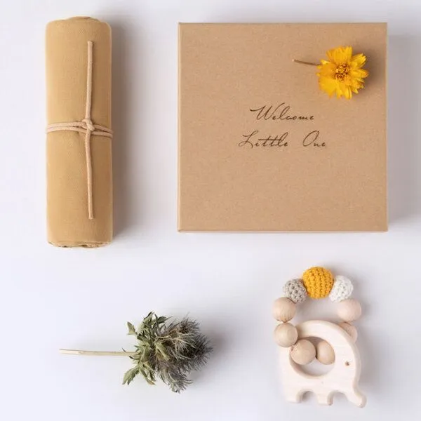 NoniKids Berlin NoniKids Berlin Geschenkebox Petit Animals honig GOTS & Bio – Produktbild 1 von 8