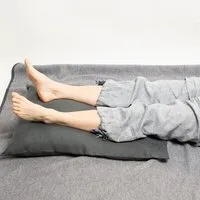 nahtur design nahtur-design Venen-Entspannungskissen / Rückenstützkissen 60x80 cm mit Leinenbezug – Produktbild 1 von 1