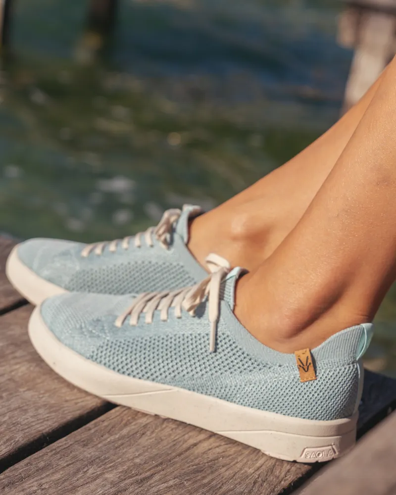 SAOLA SAOLA Damen vegan Sneaker Damen Cannon Knit 2.0 Blassblau, Hellblau, – Produktbild 2 von 2