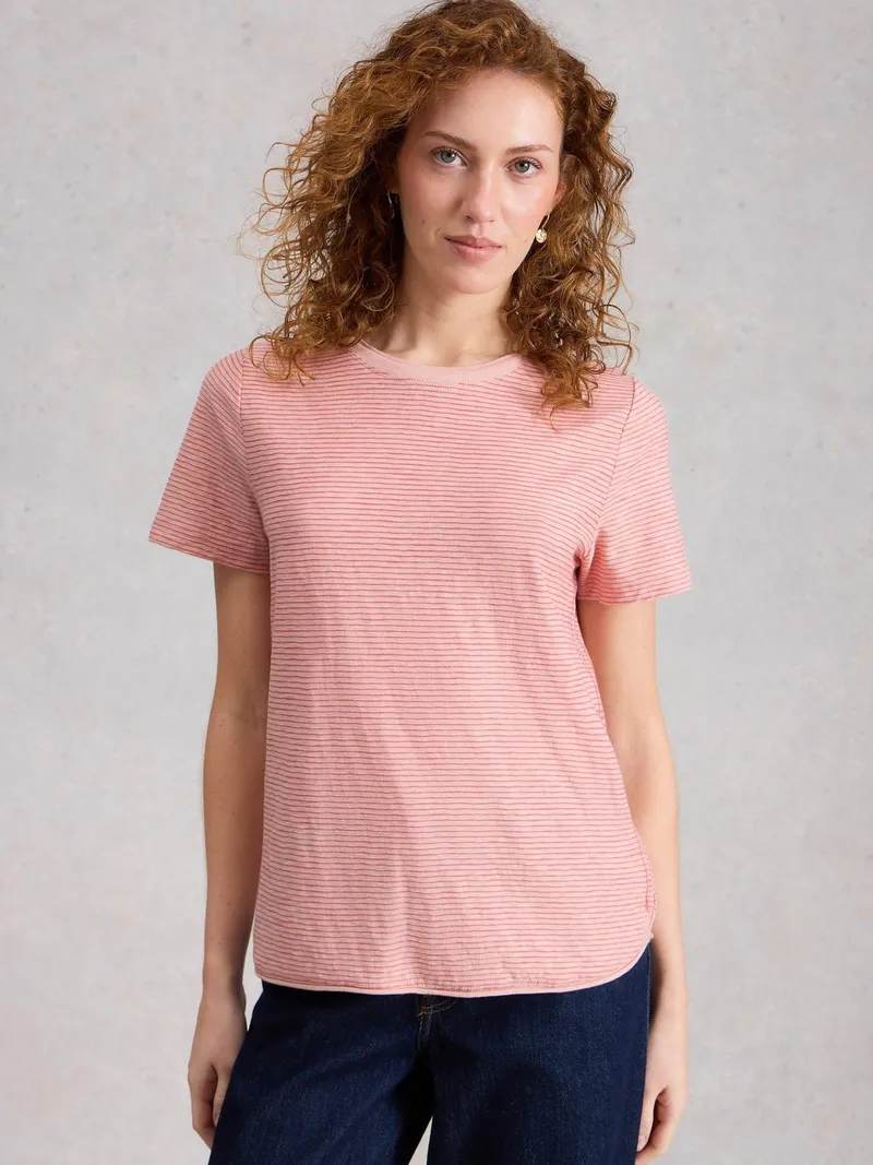White Stuff T-Shirt Clara - 42, Mittelrosa, – Produktbild 3 von 4