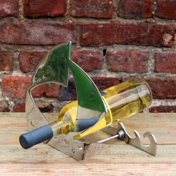 Mitienda Shop Mitienda Shop Weinflaschenhalter aus Zinn "Boot" – Produktbild 4 von 4