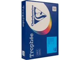 Clairefontaine 500 Blatt Clairfontaine Farbiges Kopierpapier "Trophee" 80 g/m², DIN A4, karibikblau – Produktbild 1 von 1