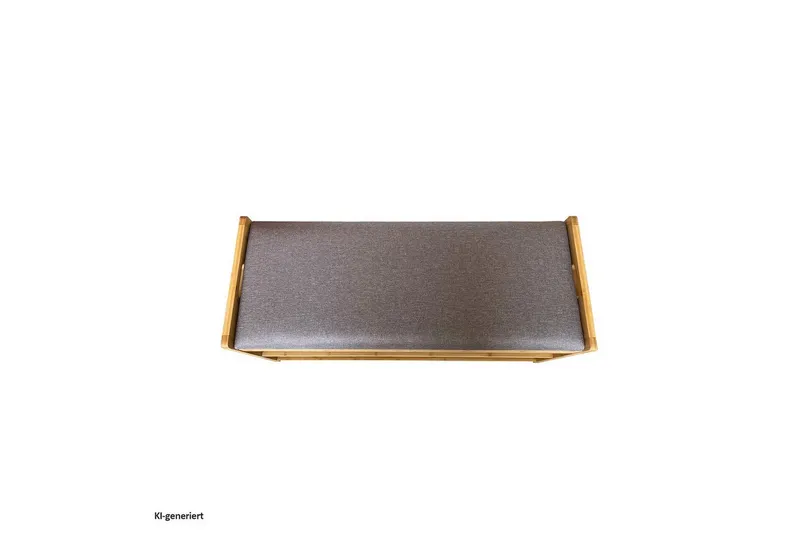 HTI-Living Schuhbank Schuhbank mit Schubfach Bambus (Stück, 1-St., 1 Schuhbank), Schuhregal, Beige, – Produktbild 4 von 5