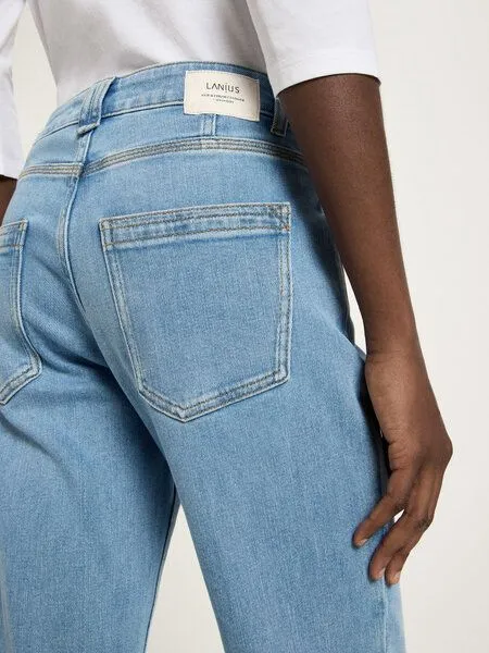LANIUS LANIUS Jeans mit Aufschlag, Blue, – Produktbild 4 von 5