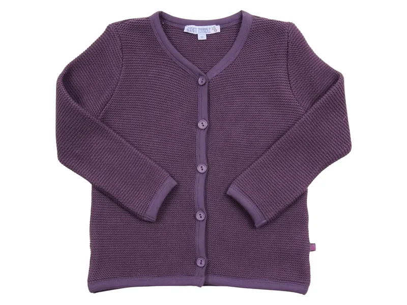Enfant Terrible Enfant Terrible Kinder Strickjacke Bio-Baumwolle plum, Lila, – Produktbild 1 von 2