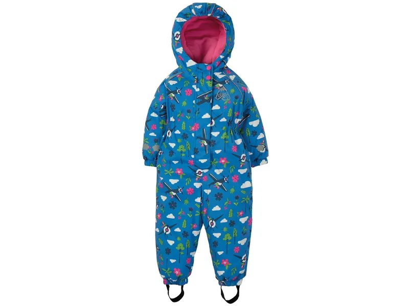 Frugi Frugi Kinder Regenazug Overall mit Kapuze, gefüttert Flieger Gr.6 (2-3 Jahre), Mehrfarbig, – Produktbild 1 von 1