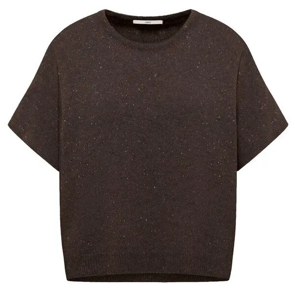 LANIUS LANIUS Oversized Pullunder, Bitter chocolate tweed, – Produktbild 1 von 5