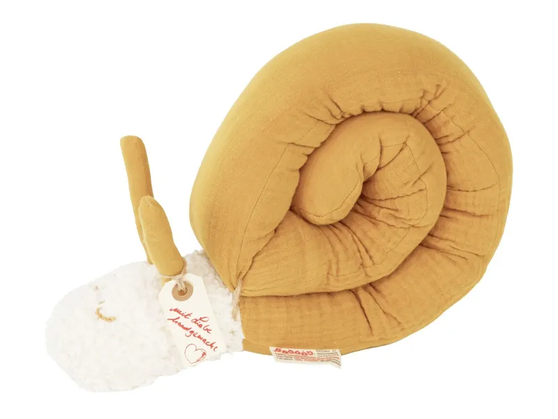tinéba tinéba Kuschelschnecke Musselin Länge ca. 110 cm, Gelb, orange, – Produktbild 1 von 2