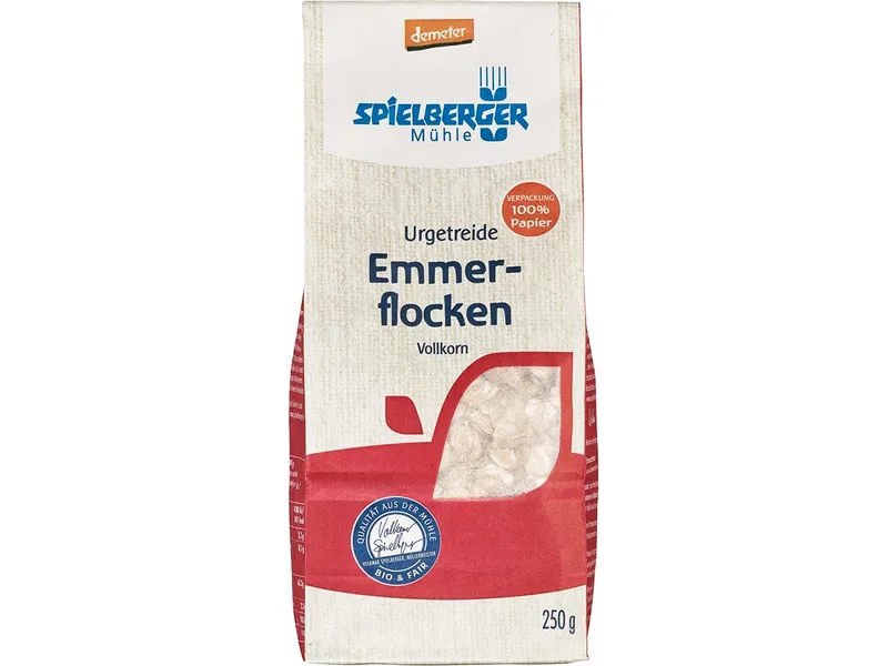 Spielberger Mühle Spielberger Mühle Bio-Urgetreide Emmerflocken, 250 g – Produktbild 1 von 1