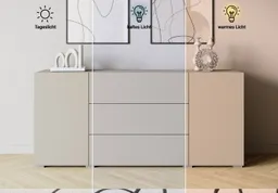 Home affaire Sideboard BERLIN, Moderne grifflose Kommode Breite 150 cm, 4 Schubkästen/ 2 Türen – Produktbild 1 von 1