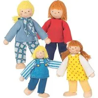 Goki goki Biegepuppen Junge Familie 4 Personen 10-12 cm – Produktbild 1 von 1