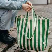 OMOM OMOM Einkaufstasche | Strandtasche | Tragetasche aus Bio-Baumwolle gestreift – Produktbild 1 von 1