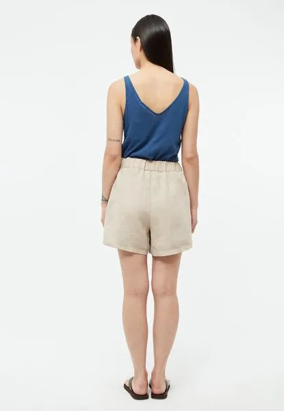 Givn Berlin Givn Berlin Shorts Clementine, Oat beige linen, – Produktbild 2 von 4