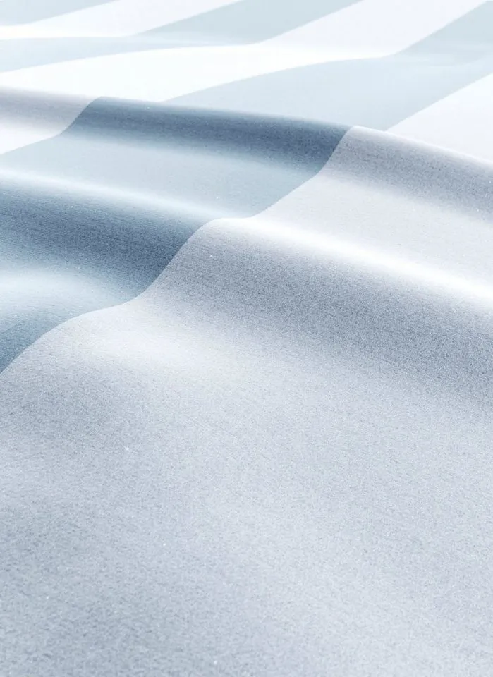 OTTO home Wendebettwäsche Sari in verschiedenen Qualitäten, Flanell, 2 teilig, ab Gr. 135x200 cm, Wendedesign, moderne Bettwäsche mit Streifen, Blau, – Produktbild 4 von 7