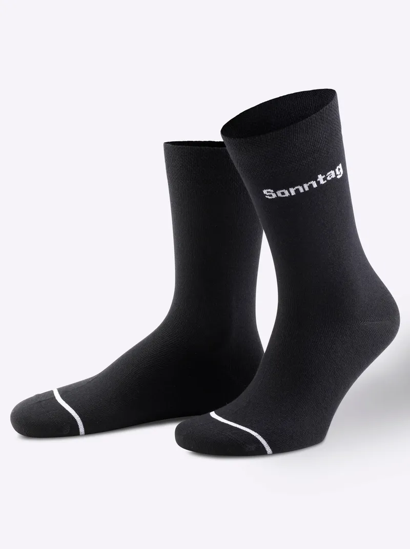 wäschepur Basicsocken, Schwarz, – Produktbild 1 von 1