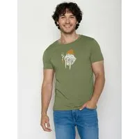 GreenBomb GREENBOMB Smokey Walrus Guide - Sportliches T-Shirt aus Bio-Baumwolle / hochwertiger Print / GOTS / Fair & Vegan – Produktbild 1 von 1