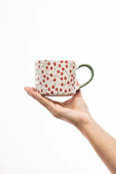 Tranquillo Tranquillo Tasse Vintage Garden, Rot, – Produktbild 4 von 7