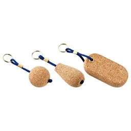 Kork-Deko Kork-Deko 5 er Pack - Boots-Schlüsselanhänger „oval“ aus Kork (schwimmfähig) – Produktbild 1 von 1