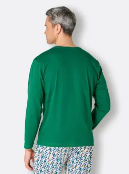 wäschepur men Schlafanzug-Shirt grün – Produktbild 1 von 1