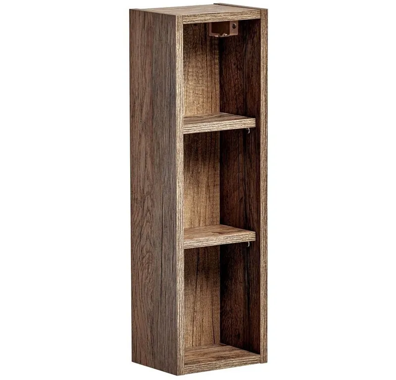 Lomadox Badregal PUEBLA-56, Regal Hängeregal Regalschrank in Vintage Oak, B/H/T ca. 20/65/15 cm, Braun, – Produktbild 2 von 5