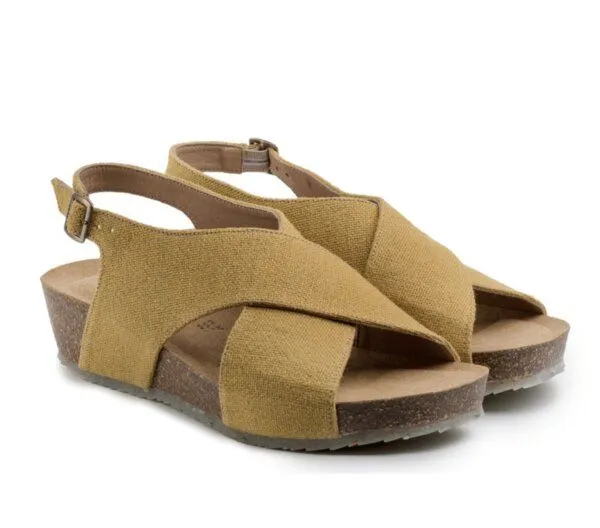 Zouri Zouri Vegane Plateau-Sandale MERMAID, Gelb, – Produktbild 2 von 3