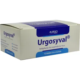 Urgo URGOSYVAL 2,5 cmx5 m o.Schutzring 12 St Pflaster – Produktbild 1 von 1