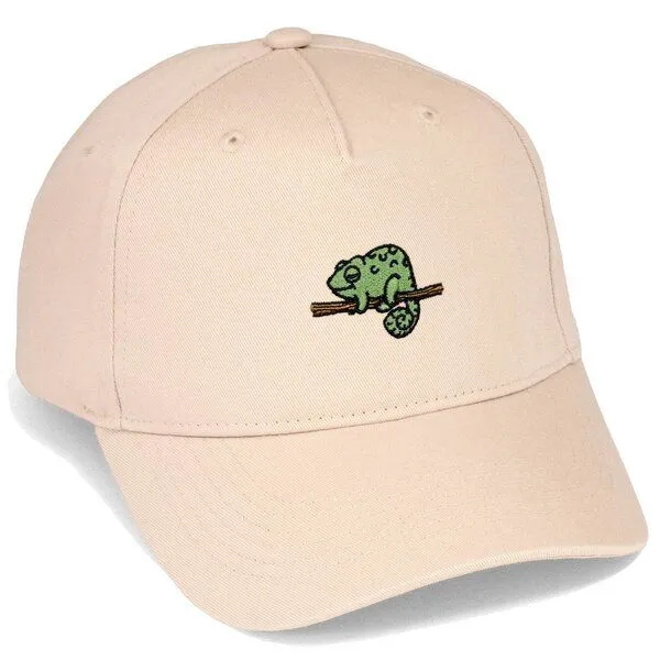 LIGARTI Bestickte Cap – Mareike das Chamäleon – LIGARTI Tiermanufaktur, Sand, – Produktbild 1 von 4
