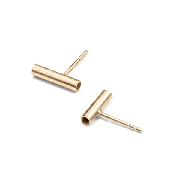 Jonathan Radetz Jewellery Jonathan Radetz Jewellery Stecker PROFILE, Gold 585, 14 Karat, Länge 10 mm – Produktbild 1 von 2