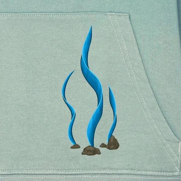 Spangeltangel Spangeltangel Kinder-Hoodie "Axolotl", Blauer verlauf, – Produktbild 3 von 3