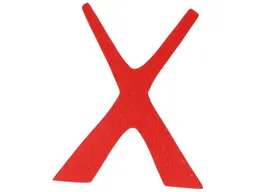 Grimms Grimms Anthroposophisches X Buchstabe aus Lindenholz, bunt lasiert Maße 7,5 x 6 x 1 cm – Produktbild 1 von 1