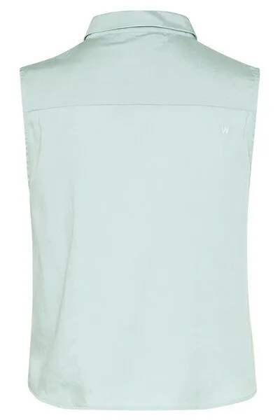 Wunderwerk Wunderwerk Damen Bluse aus Tencel "TENCEL blouse top", Hellblau (misty aqua 714), – Produktbild 3 von 4