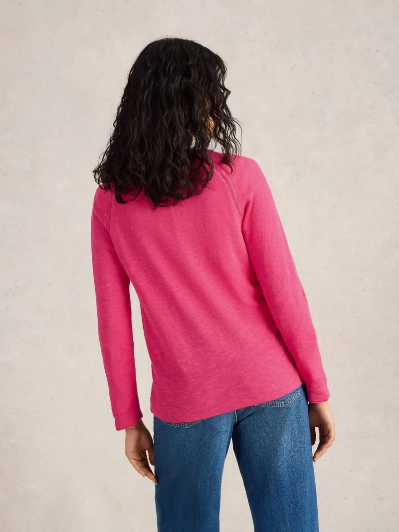 White Stuff Pullover Naria aus Leinenmischung - 34, Rosa, – Produktbild 4 von 4