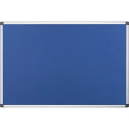 Bi-Office Bi-Office Textil-Pinnwand mit Aluminiumrahmen 150 x 120 cm blau – Produktbild 1 von 1